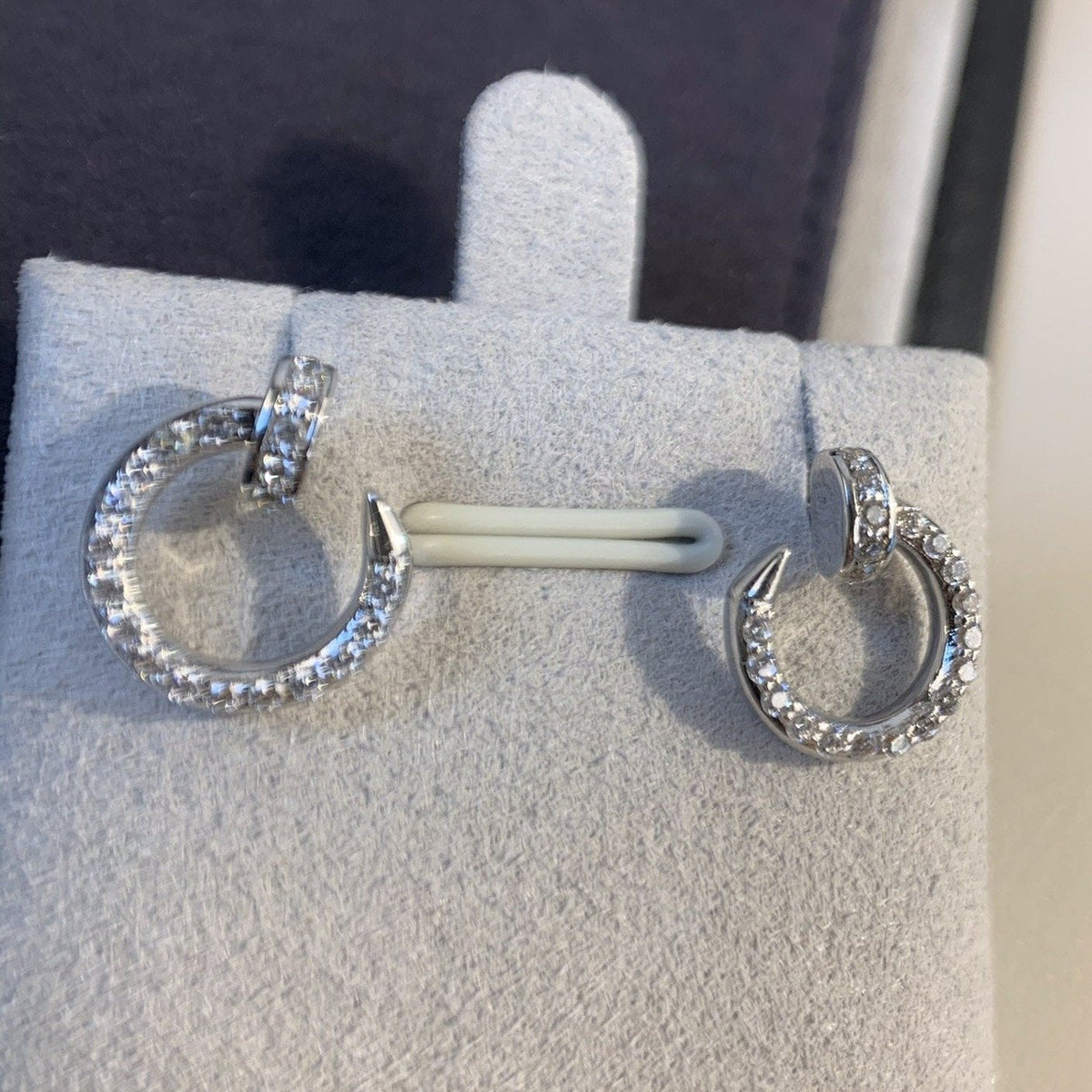 [Spark]JUSTE EARRINGS SILVER DIAMONDS