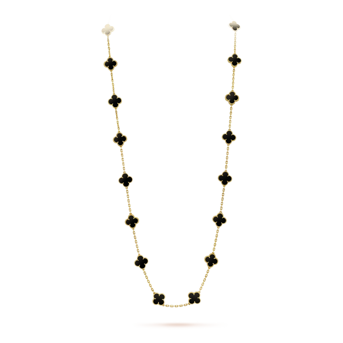 [Spark]CLOVER 20 MOTIFS ONYX NECKLACE