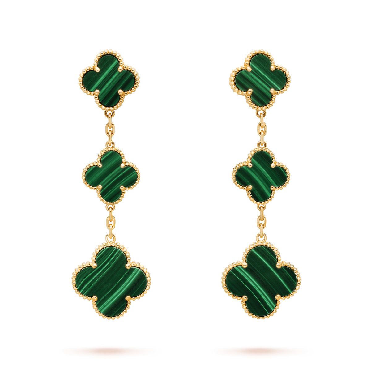 [Spark]CLOVER MALACHITE 3 MOTIFS GOLD