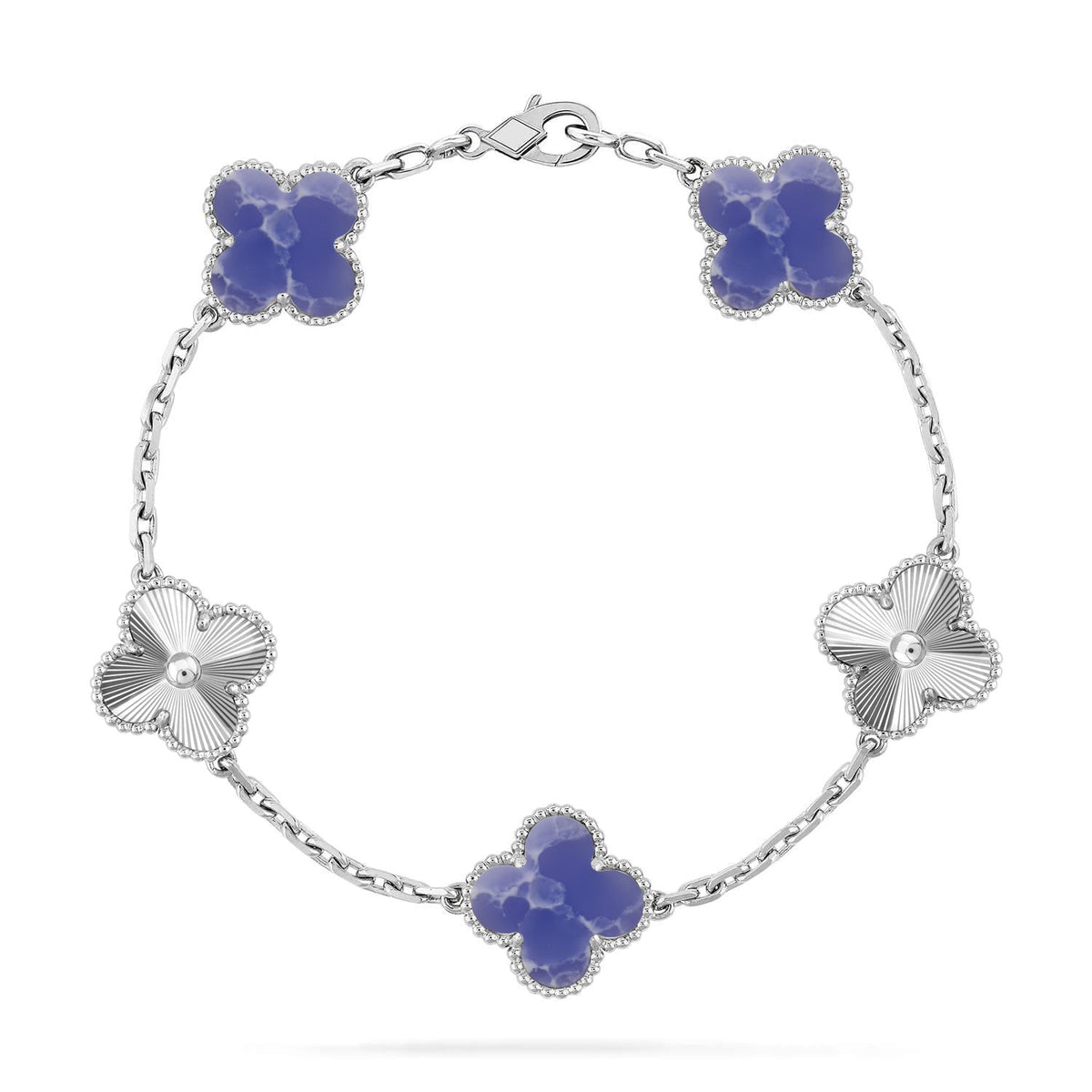 [Spark]CLOVER 5 MOTIF BLUE VEINS BRACELET COLLECTION