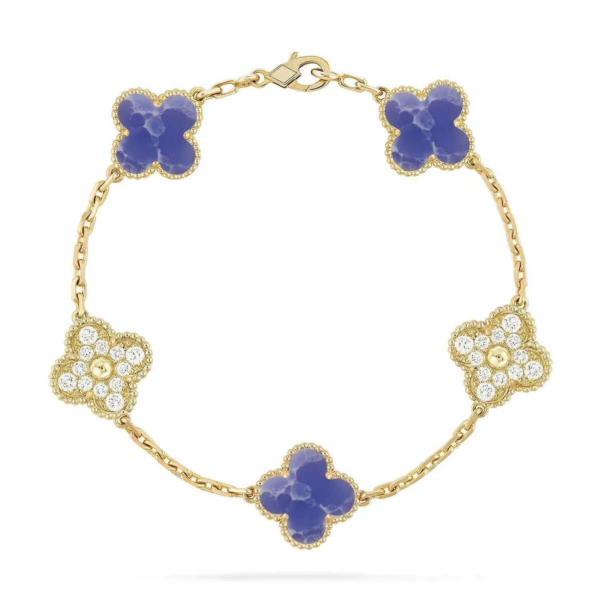 [Spark]CLOVER 5 MOTIF BLUE VEINS BRACELET COLLECTION