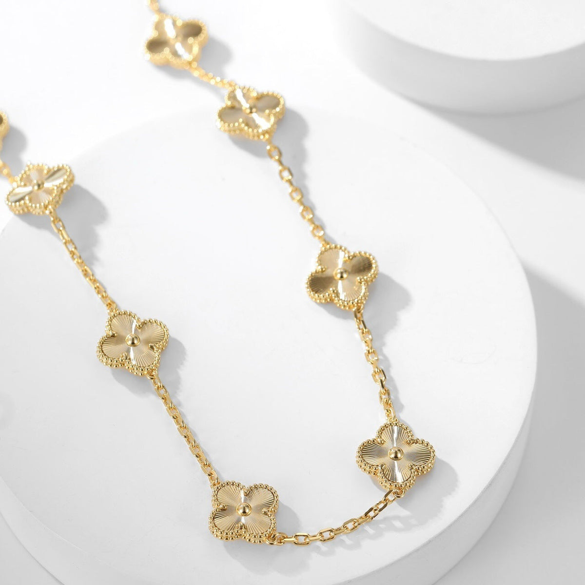 [Spark]CLOVER 10 MOTIFS LASER NECKLACE