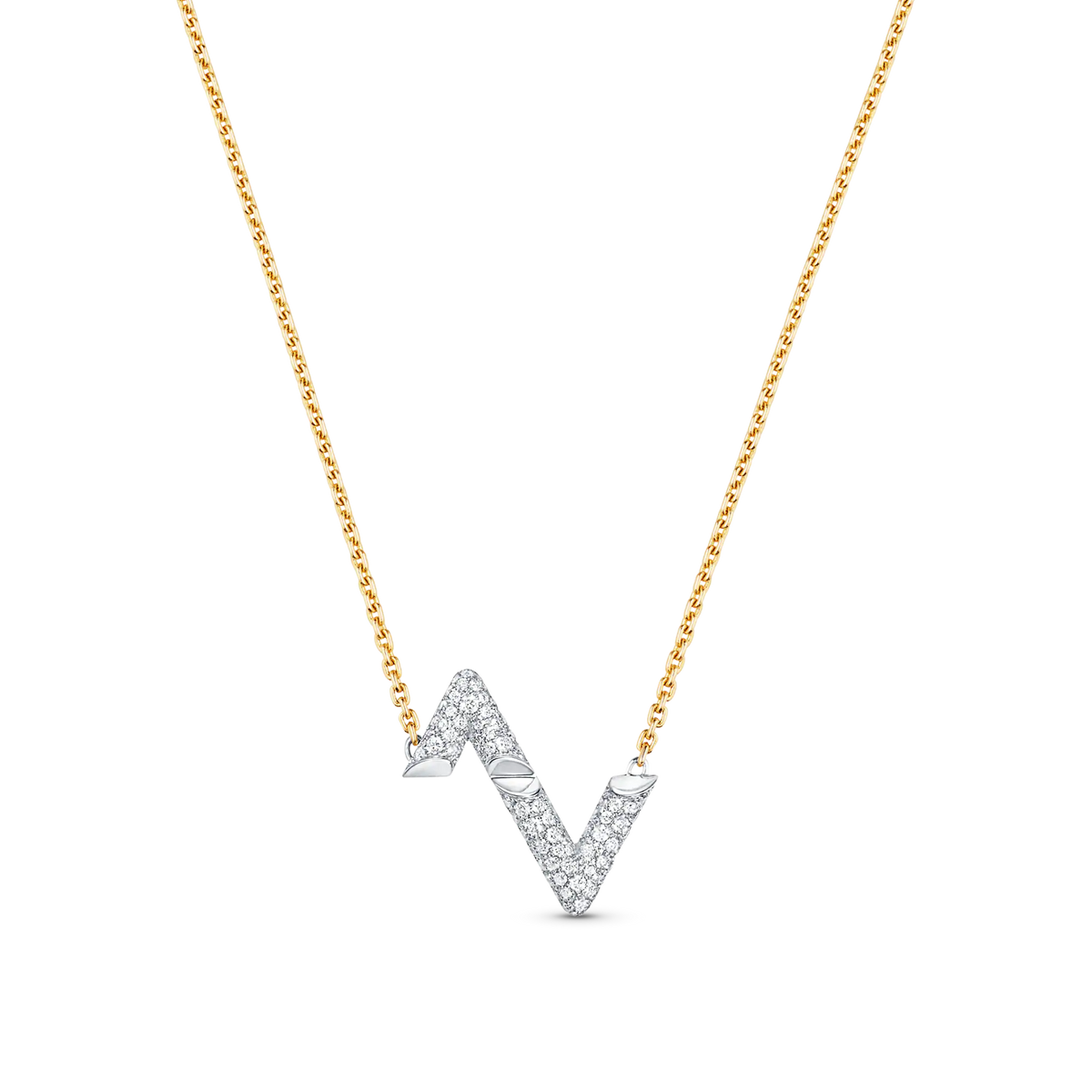 [Spark]VOLT SILVER DIAMOND PEDANT NECKLACE