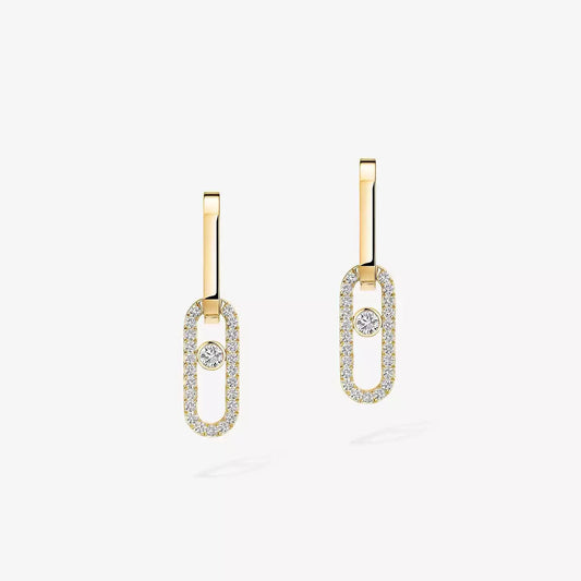 [Spark]Move Link Diamond Earrings