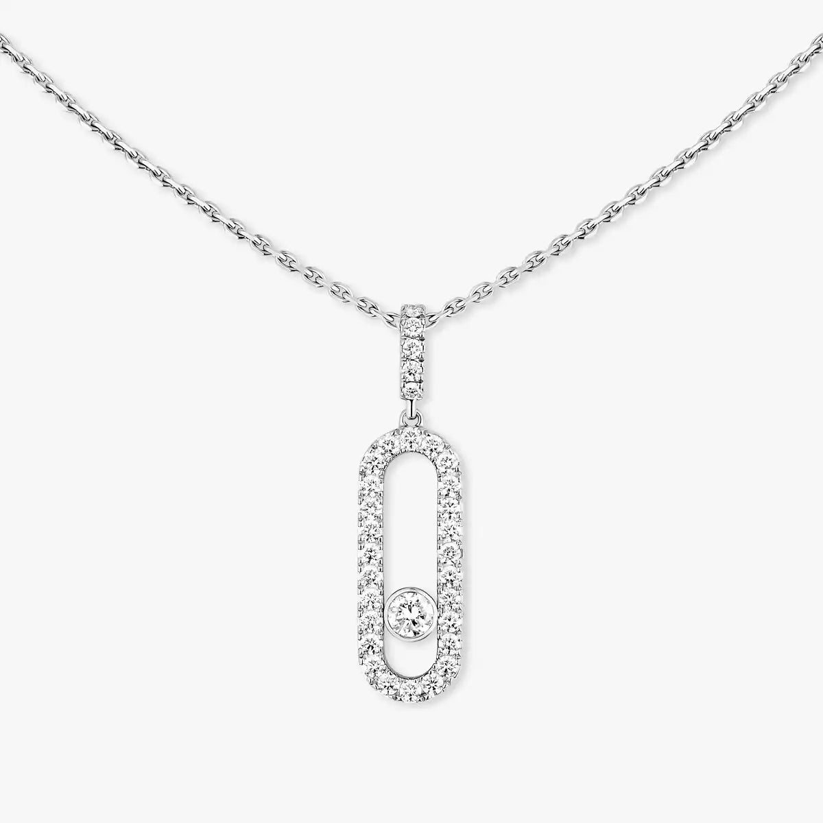[Spark]Move Uno Diamond Necklace in Rose Gold