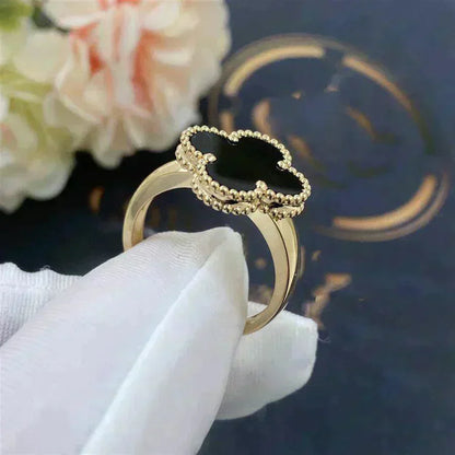 [Spark]CLOVER ONYX RING