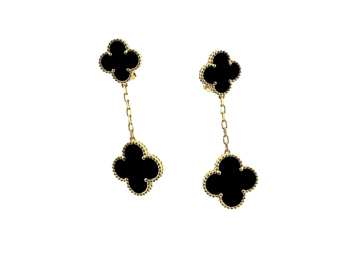 [Spark]CLOVER 2 MOTIFS  EARRINGS (MULTIPLE CHOICESC